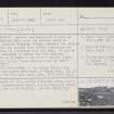 North Uist, Otternish, Rubh' A' Charnain Mhor, NF97NW 1, Ordnance Survey index card, Recto