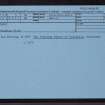 Ensay, NF98NE 3, Ordnance Survey index card, Recto