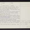 Harris, Northton, NF99SE 2, Ordnance Survey index card, page number 2, Verso