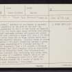 Harris, Northton, NF99SE 4, Ordnance Survey index card, page number 1, Recto