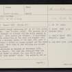 Harris, Toe Head, Rudh'An Teampuill, NF99SE 6, Ordnance Survey index card, page number 1, Recto