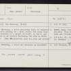Skye, Dun Boreraig, NG15SE 1, Ordnance Survey index card, Recto