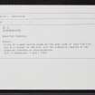 Skye, Scornandaoine, NG15SE 27, Ordnance Survey index card, Recto
