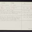 Harris, Dun Vee, NG19SE 1, Ordnance Survey index card, Recto