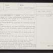 Canna, Beinn Tighe, NG20NE 7, Ordnance Survey index card, Recto