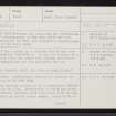 Canna, Blar Na Carraigh, NG20NE 10, Ordnance Survey index card, page number 1, Recto