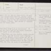 Canna, A' Chill, NG20NE 13, Ordnance Survey index card, page number 1, Recto