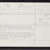 Canna, Eilean Gille Mhairtein, NG20NE 14, Ordnance Survey index card, Recto