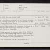 Canna, Dun Nam Berbh, NG20NW 6, Ordnance Survey index card, page number 1, Recto