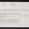 Canna, Losaid Eag, NG20NW 7, Ordnance Survey index card, page number 1, Recto