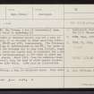 Skye, Dun Totaig, NG24NW 6, Ordnance Survey index card, Recto
