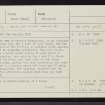 Skye, Dun Feorlig, NG24SE 8, Ordnance Survey index card, page number 1, Recto