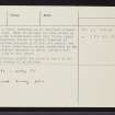Skye, Dun Feorlig, NG24SE 8, Ordnance Survey index card, page number 2, Verso