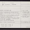 Skye, Duirinish, Dun Hallin, NG25NE 1, Ordnance Survey index card, Recto