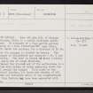 Claigan, NG25SW 2, Ordnance Survey index card, page number 1, Recto