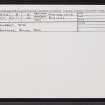 Skye, Husabost, NG25SW 8, Ordnance Survey index card, Recto