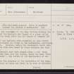 Skye, Millegearaidh, Ard Mor, NG26SW 4, Ordnance Survey index card, page number 1, Recto