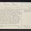 Skye, Trumpan, NG26SW 7, Ordnance Survey index card, page number 1, Recto