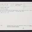 Rum, Kinloch Glen, NG30SE 38, Ordnance Survey index card, Recto