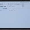 Rum, Kilmory, Laundry Building, NG30SE 48, Ordnance Survey index card, Recto