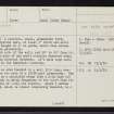 Rum, Shellesder, NG30SW 1, Ordnance Survey index card, page number 1, Recto