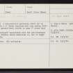 Rum, Guirdil, NG30SW 2, Ordnance Survey index card, Recto