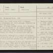 Skye, Rubh' An Dunain, NG31NE 2, Ordnance Survey index card, page number 1, Recto