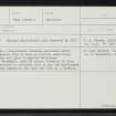 Skye, Rubh' An Dunain, NG31NE 3, Ordnance Survey index card, Recto