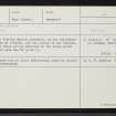 Skye, Rubh' An Dunain, NG31NE 4, Ordnance Survey index card, Recto