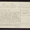 Skye, Dun Diarmaid, NG33NE 2, Ordnance Survey index card, page number 1, Recto