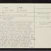 Skye, Dun Taimh, NG33NE 3, Ordnance Survey index card, page number 1, Recto