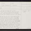 Skye, Glen Bracadale, NG33NE 4, Ordnance Survey index card, page number 1, Recto