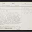 Skye, Knock Ullinish, NG33NW 2, Ordnance Survey index card, page number 1, Recto