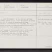 Skye, Oronsay, NG33NW 9, Ordnance Survey index card, page number 1, Recto