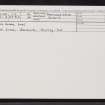 Skye, Lon Ruadh, NG35NE 14, Ordnance Survey index card, Recto