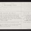 Skye, Kildonan Graveyard, NG35SE 1, Ordnance Survey index card, page number 1, Recto