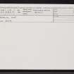 Greaulin, Skye, NG36NE 12, Ordnance Survey index card, Recto