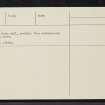 Uig, Skye, NG36SE 5, Ordnance Survey index card, Verso