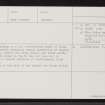 Cladh A' Mhanaich, Fladda-Chuain, NG38SE 1, Ordnance Survey index card, page number 2, Verso