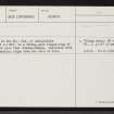 Fladda-Chuain, NG38SE 2, Ordnance Survey index card, page number 1, Recto