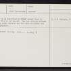 Creag Nam Mann, Skye, NG45NW 1, Ordnance Survey index card, page number 2, Verso