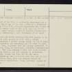 Dun Cruinn, Skye, NG45SW 3, Ordnance Survey index card, page number 3, Recto