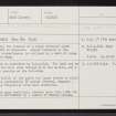 Skye, Staffin, Carn Ban, NG46NE 2, Ordnance Survey index card, page number 1, Recto