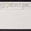 Dun Smail, Skye, NG46NE 5, Ordnance Survey index card, Recto