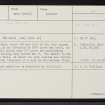 Dun Smail, Skye, NG46NE 5, Ordnance Survey index card, page number 1, Recto