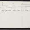 Garafad, Skye, NG46NE 9, Ordnance Survey index card, Recto