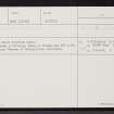 Skye, Kilmuir, NG46NW 2, Ordnance Survey index card, Recto
