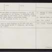 Skye, Duntulm, NG47NW 4, Ordnance Survey index card, page number 2, Verso