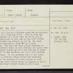 Tom Na H-Uraich, Skye, NG47SE 1, Ordnance Survey index card, page number 1, Recto