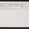 Skye, Achnacloich, NG50NE 1, Ordnance Survey index card, Recto